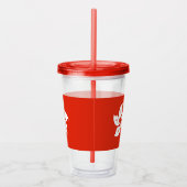 Patriottische Acryl Tumbler met vlag van Hong Kong Acryl Drinkbeker (Rechts)