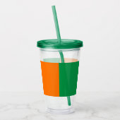 Patriottische Acryl Tumbler met vlag van Ierland Acryl Drinkbeker (Links)