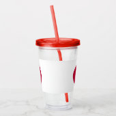 Patriottische Acryl Tumbler met vlag van Japan Drinkbeker (Links)