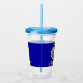 Patriottische Acryl Tumbler met vlag van Kansas Acryl Drinkbeker (Rechts)