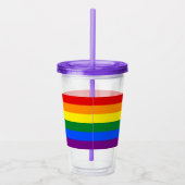 Patriottische Acryl Tumbler met vlag van LGBT Drinkbeker (Rechts)