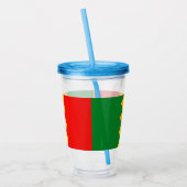 Patriottische Acryl Tumbler met vlag van Los Angel Acryl Drinkbeker (Links)