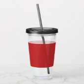 Patriottische Acryl Tumbler met vlag van Marokko Drinkbeker (Links)