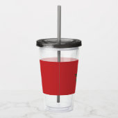 Patriottische Acryl Tumbler met vlag van Marokko Drinkbeker (Rechts)