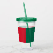 Patriottische Acryl Tumbler met vlag van Mexico Drinkbeker (Links)