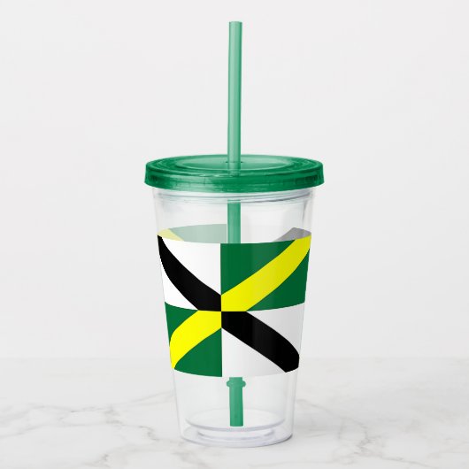 Patriottische Acryl Tumbler met vlag van Monterey Acryl Drinkbeker (Voorkant)