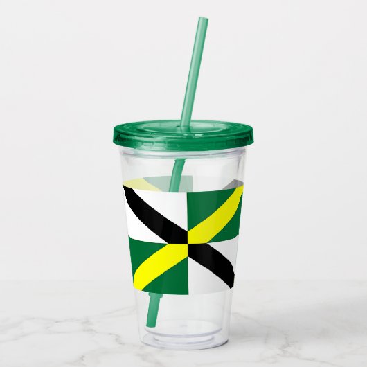 Patriottische Acryl Tumbler met vlag van Monterey Acryl Drinkbeker (Achterkant)