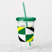 Patriottische Acryl Tumbler met vlag van Monterey Drinkbeker (Links)