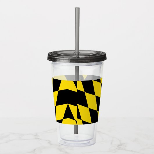 Patriottische Acryl Tumbler met vlag van München Acryl Drinkbeker (Rechts)