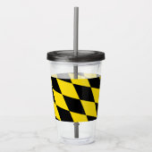 Patriottische Acryl Tumbler met vlag van München Drinkbeker (Voorkant)