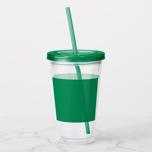 Patriottische Acryl Tumbler met vlag van Nigeria Acryl Drinkbeker (Links)