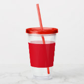 Patriottische Acryl Tumbler met vlag van Peru Drinkbeker (Links)