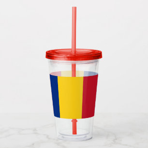 Patriottische AcrylTuimelschakelaar met vlag van Acryl Drinkbeker
