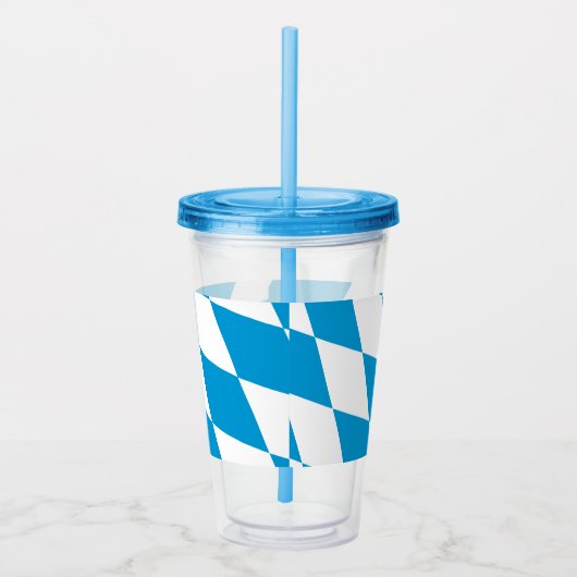Patriottische acryltumbler met vlag van Beieren Acryl Drinkbeker (Rechts)