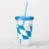 Patriottische acryltumbler met vlag van Beieren Acryl Drinkbeker (Achterkant)