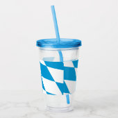 Patriottische acryltumbler met vlag van Beieren Acryl Drinkbeker (Links)