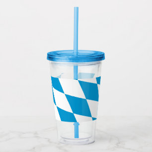 Patriottische acryltumbler met vlag van Beieren Acryl Drinkbeker