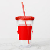 Patriottische acryltumbler met vlag van Canada Acryl Drinkbeker (Links)