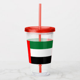 Patriottische acryltumbler met vlag van de VAE Acryl Drinkbeker