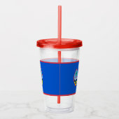 Patriottische acryltumbler met vlag van Guam Acryl Drinkbeker (Rechts)