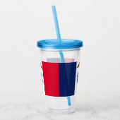 Patriottische acryltumbler met vlag van Iowa Acryl Drinkbeker (Links)