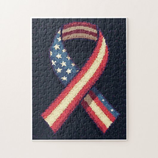 Patriottische Activiteit met Verborgen Afbeelding Legpuzzel (Verticaal)