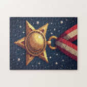Patriottische Activiteit met Verborgen Afbeelding Legpuzzel (Horizontaal)