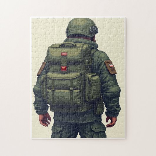 Patriottische Activiteit met Verborgen Afbeelding Legpuzzel (Verticaal)