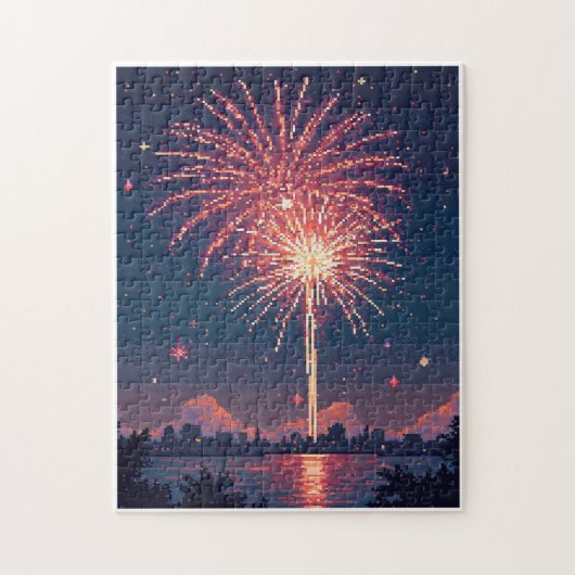 Patriottische Activiteit met Verborgen Afbeelding Legpuzzel (Verticaal)