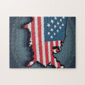 Patriottische Activiteit met Verborgen Afbeelding Legpuzzel (Horizontaal)