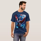 Patriottische adelaar 1 t-shirt (Voorkant volledig)