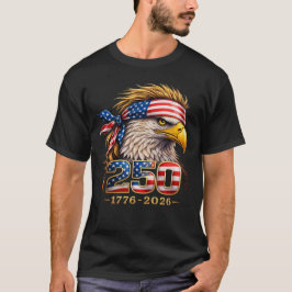 Patriottische Adelaar 250 Amerikaanse Grafiek T-shirt