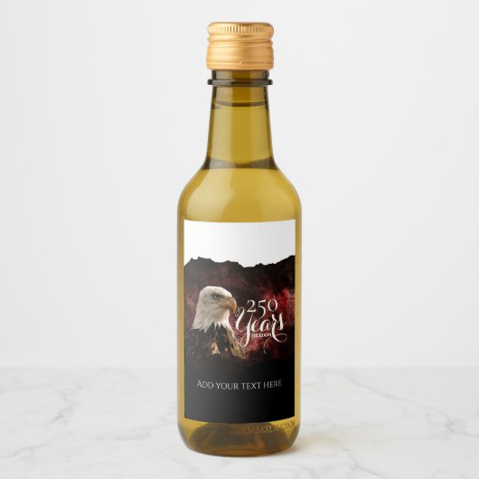 Patriottische Adelaar 250 Jaar Dranklabel Wijn Etiket (Voorkant)