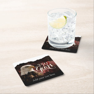 Patriottische Adelaar 250 Jaar Papier Coaster Kartonnen Onderzetters