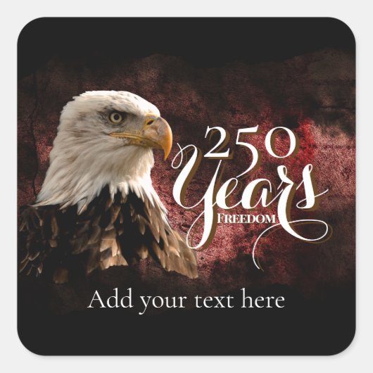 Patriottische Adelaar 250 Jaar Sticker (Voorkant)