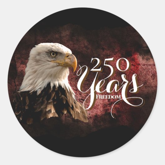 Patriottische Adelaar 250 Jaar Sticker (Voorkant)