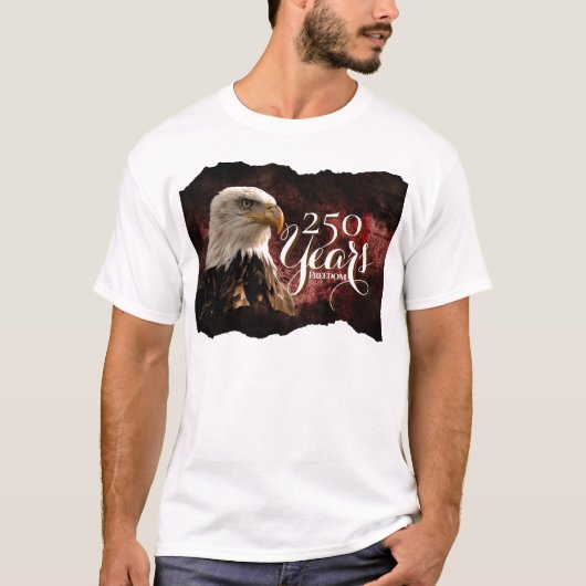 Patriottische Adelaar 250 Jaar T-Shirt (Voorkant)