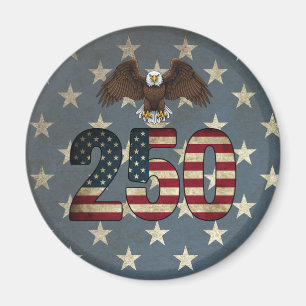 Patriottische Adelaar 250 USA Semiquincentennial Magneet