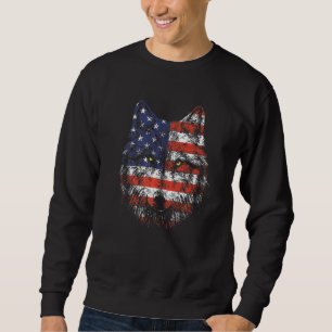 Patriottische adelaar 4 juli Amerikaanse vlag Trui