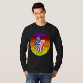patriottische adelaar 4 juli t-shirt (Voorkant volledig)