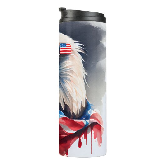 patriottische adelaar 4 juli thermosbeker (Geroteerd rechts)