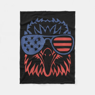 Patriottische Adelaar 4 juli VS Amerikaanse Vlag  Fleece Deken