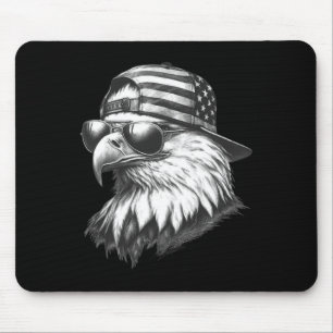 Patriottische Adelaar 4 juli VS Amerikaanse vlag Muismat