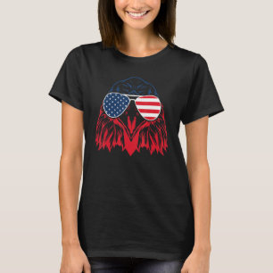Patriottische Adelaar 4 juli VS USA Amerikaanse vl T-shirt