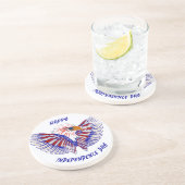 patriottische adelaar 4 juli zandsteen onderzetter (Zijkant)