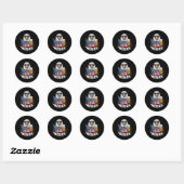 Patriottische adelaar Amerika 4 juli Ronde Sticker (Vel)