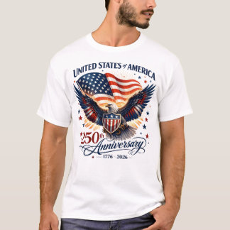 Patriottische Adelaar Amerikaanse Erfenis T-Shirt