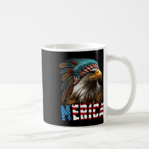 Patriottische adelaar Amerikaanse vlag 4 juli Meri Koffiemok