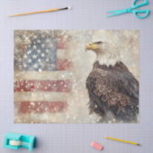  Patriottische Adelaar Amerikaanse Vlag Decoupage Tissuepapier (Craft)
