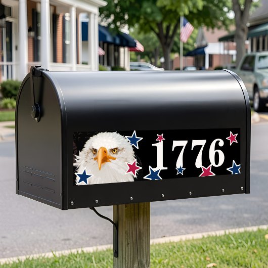 Patriottische Adelaar Brievenbus Nummers Festieve Bumpersticker